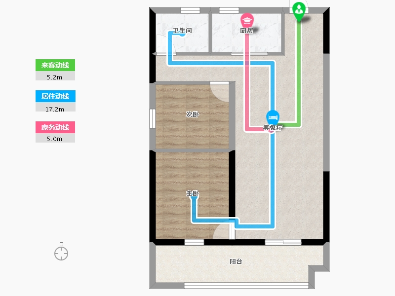 湖南省-长沙市-新华联梦想城-73.35-户型库-动静线