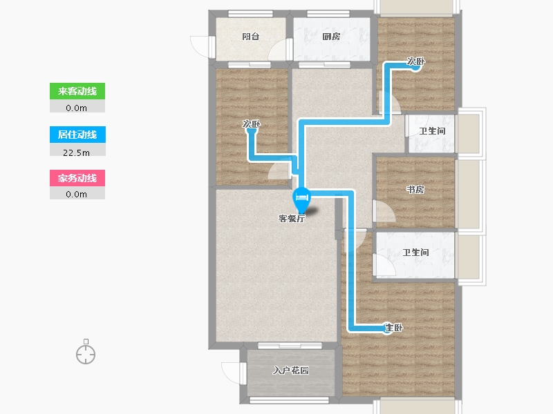 广东省-汕头市-南洋珠池路项目-105.50-户型库-动静线