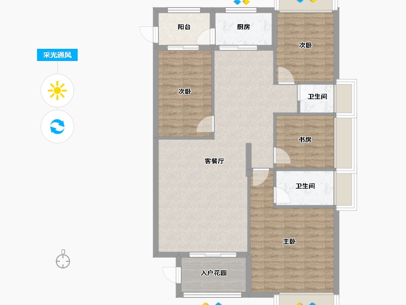 广东省-汕头市-南洋珠池路项目-105.50-户型库-采光通风