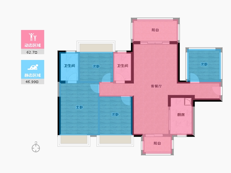 广西壮族自治区-南宁市-半山华府-97.52-户型库-动静分区