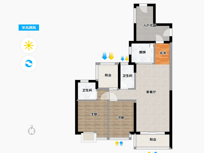 广东省-东莞市-碧桂园潼湖科技小镇・创新小镇-79.14-户型库-采光通风