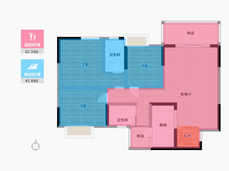 四川省-成都市-城市之光-93.67-户型库-动静分区