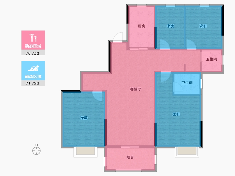 江苏省-盐城市-红堡庄园-134.00-户型库-动静分区