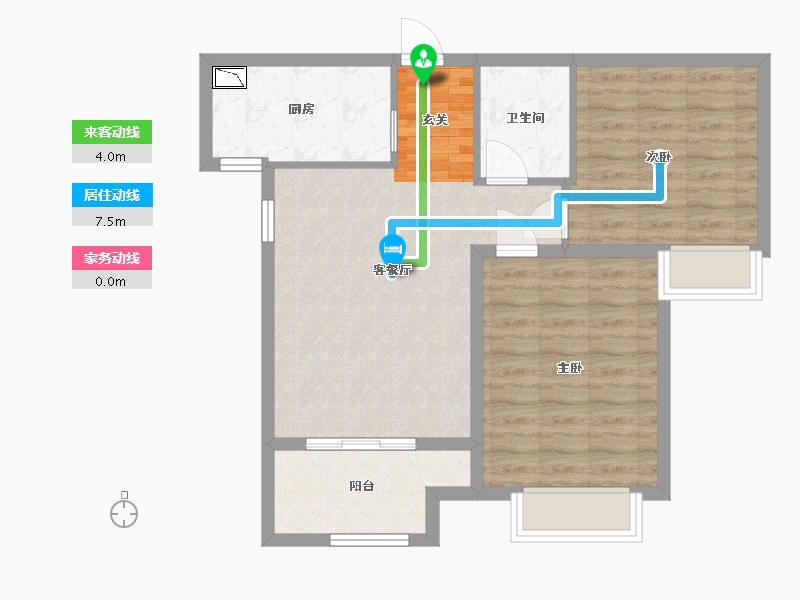 黑龙江省-哈尔滨市-会展城上城・星御-70.40-户型库-动静线