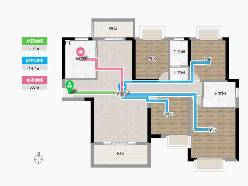 湖北省-恩施土家族苗族自治州-建始・众信・悦融湾-107.72-户型库-动静线