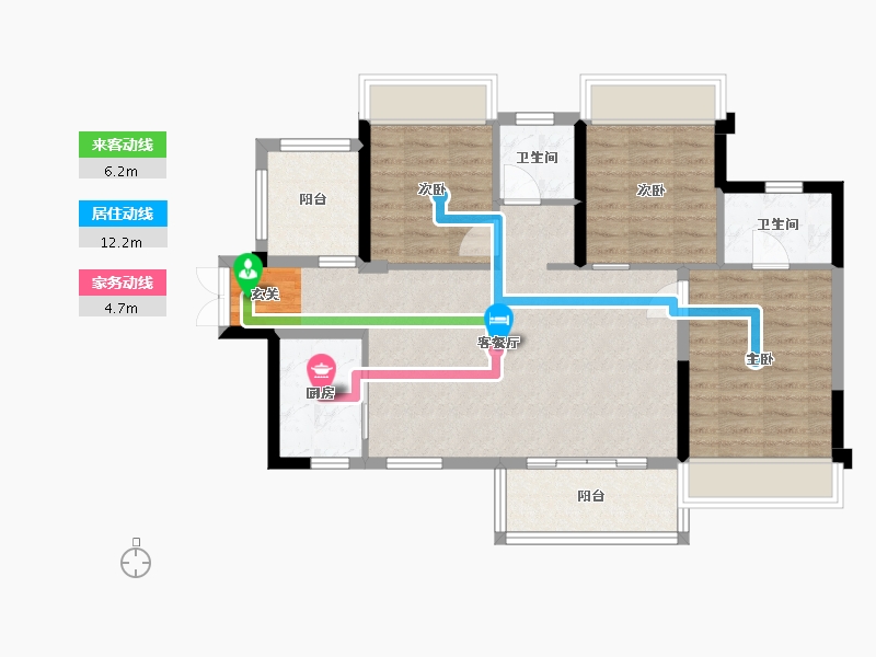 四川省-成都市-越秀亲爱里-82.78-户型库-动静线