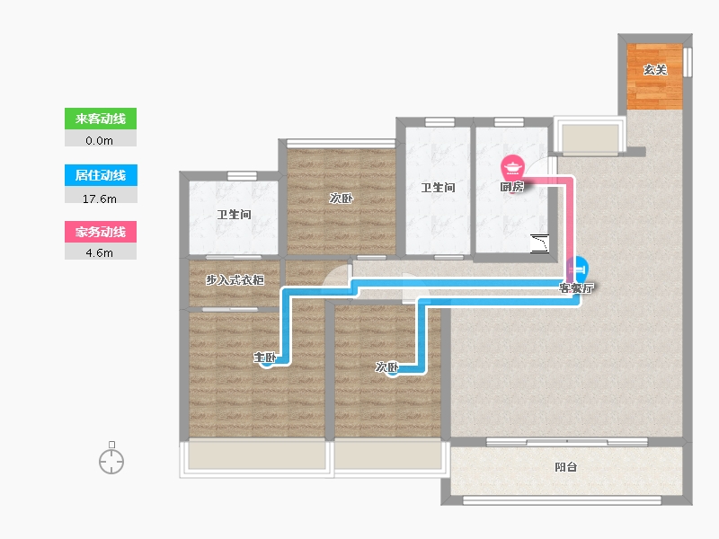 江苏省-苏州市-中国铁建・吴韵青秀-111.20-户型库-动静线