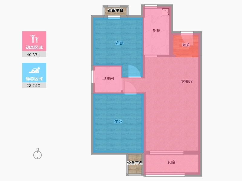 河北省-石家庄市-万科未来城-57.66-户型库-动静分区