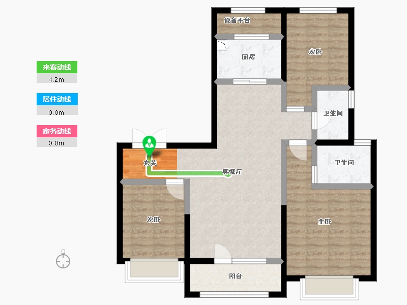 河北省-石家庄市-弘石湾・尚府-91.33-户型库-动静线