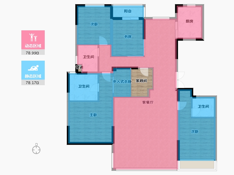 河南省-郑州市-正商祯瑞上境-146.98-户型库-动静分区