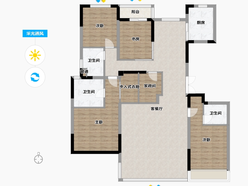 河南省-郑州市-正商祯瑞上境-146.98-户型库-采光通风