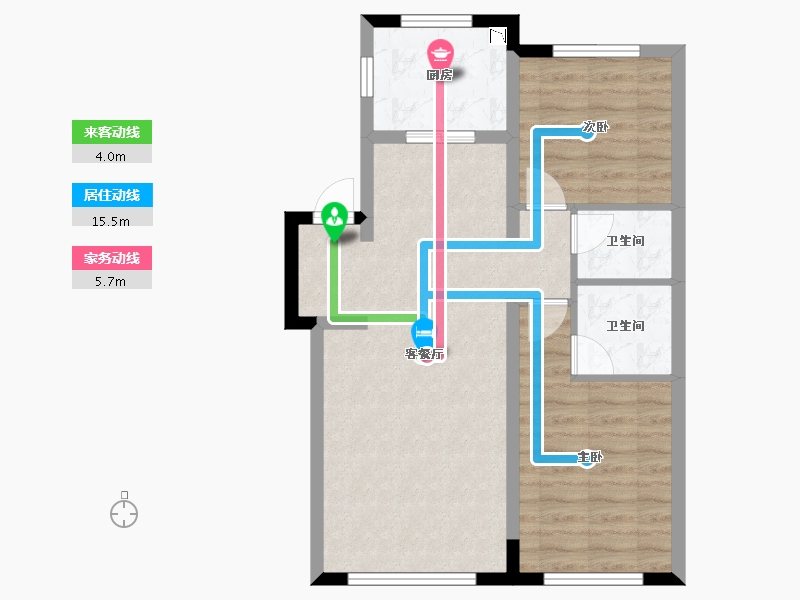 河北省-秦皇岛市-皓月・天墅-66.92-户型库-动静线