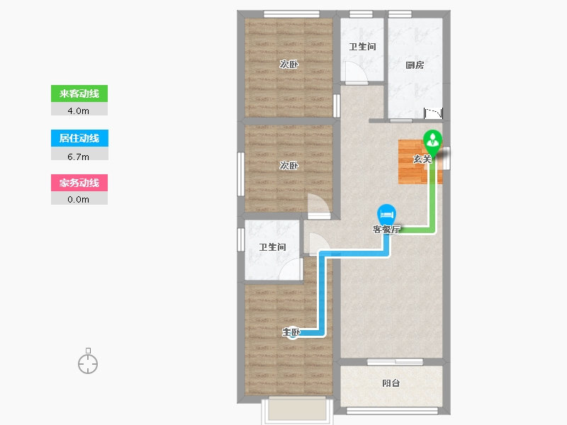 河北省-石家庄市-融创财富壹号-85.81-户型库-动静线