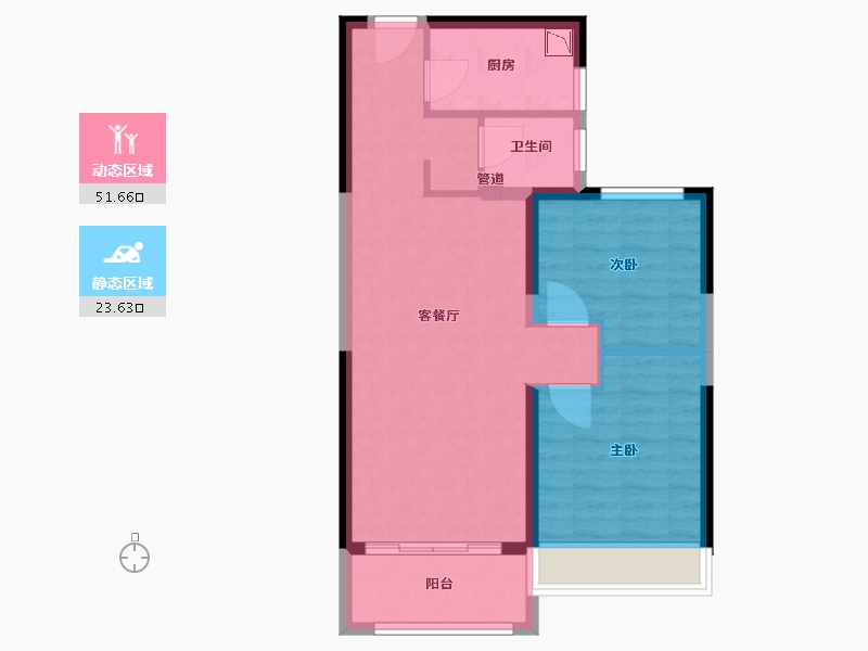 河南省-郑州市-亚星环翠居-67.20-户型库-动静分区