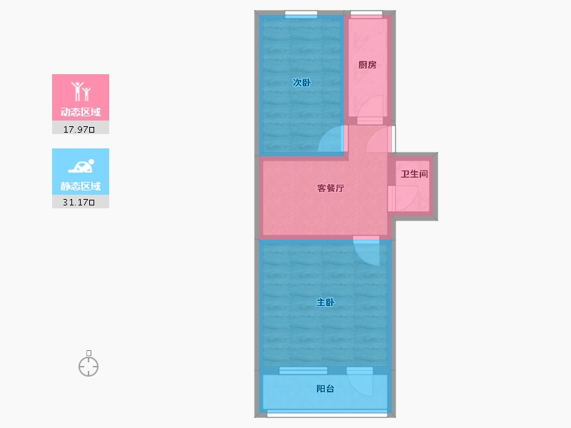 北京-北京市-惠新东街-42.26-户型库-动静分区