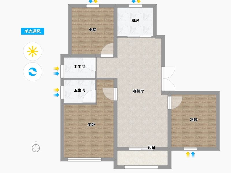 江苏省-苏州市-三期-90.01-户型库-采光通风