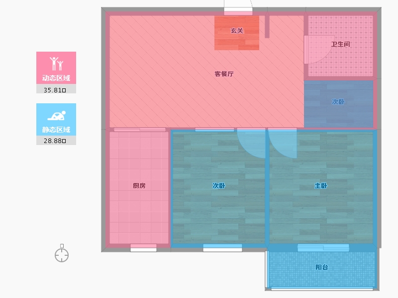 山西省-吕梁市-明珠广场-55.13-户型库-动静分区