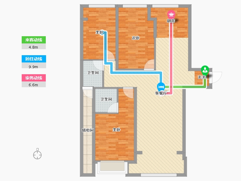 福建省-三明市-将乐上河-108.00-户型库-动静线