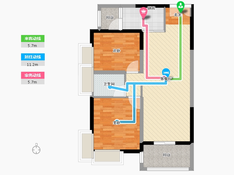 湖北省-十堰市-东风阳光城-68.53-户型库-动静线