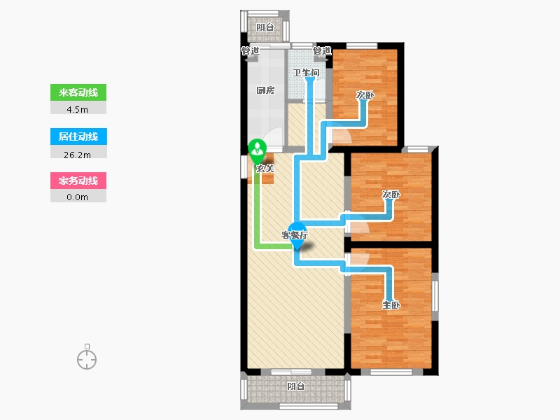 河北省-唐山市-丽馨园-78.63-户型库-动静线