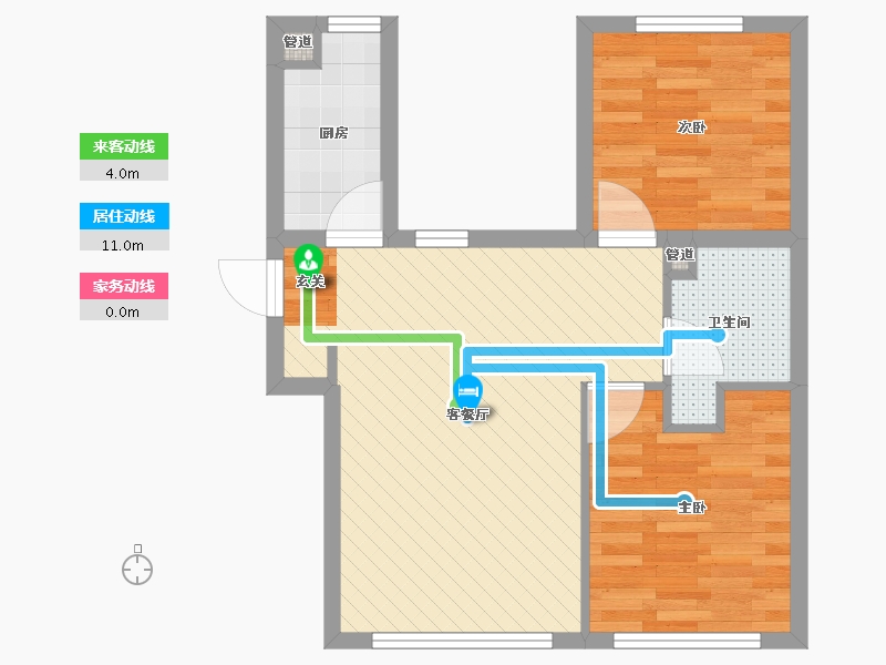 北京-北京市-台湖银河湾-52.11-户型库-动静线