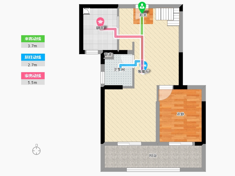 湖南省-长沙市-明昇壹城-58.25-户型库-动静线