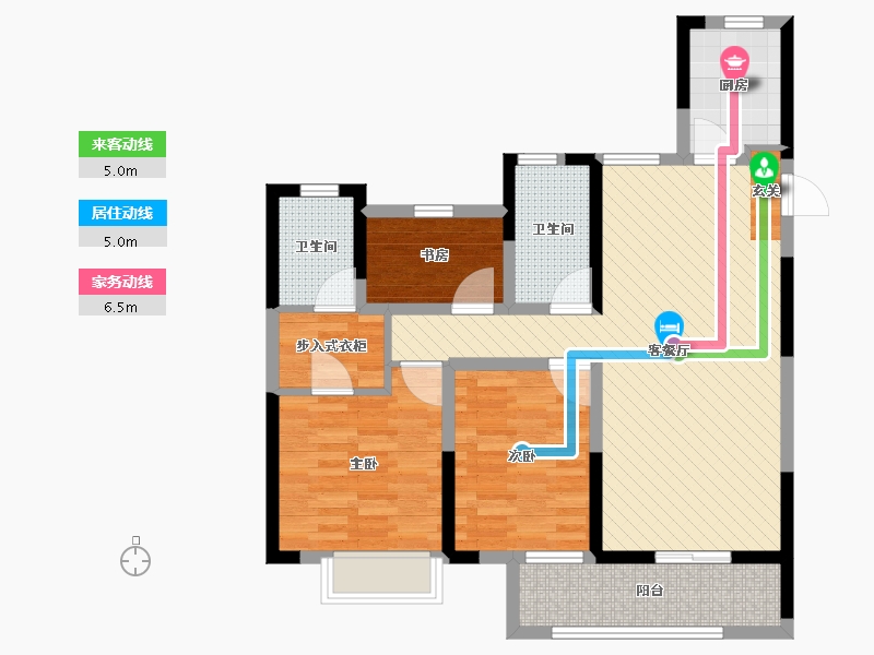 浙江省-嘉兴市-嘉善孔雀城-83.01-户型库-动静线