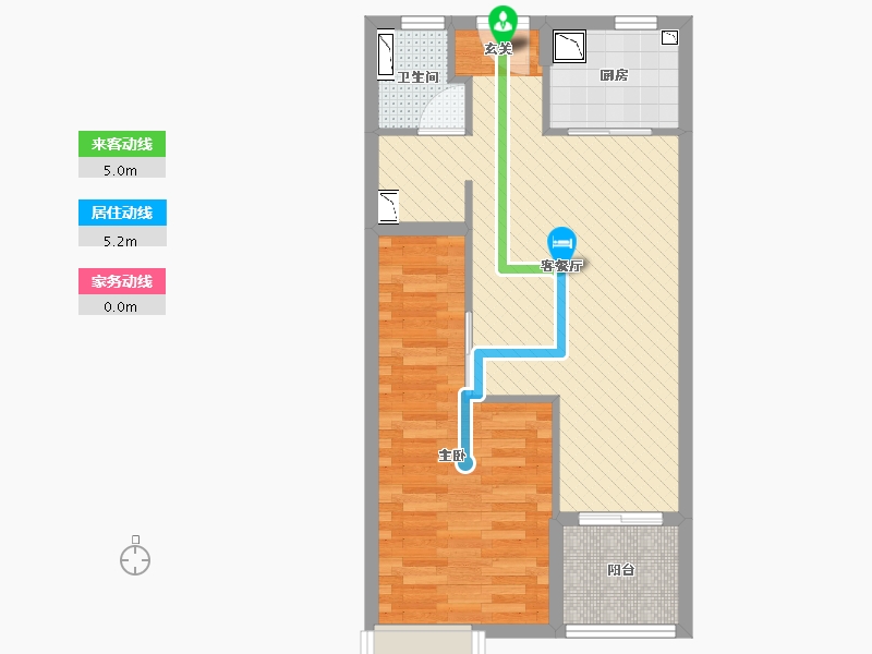 江苏省-苏州市-凯德都会晶彩-56.00-户型库-动静线