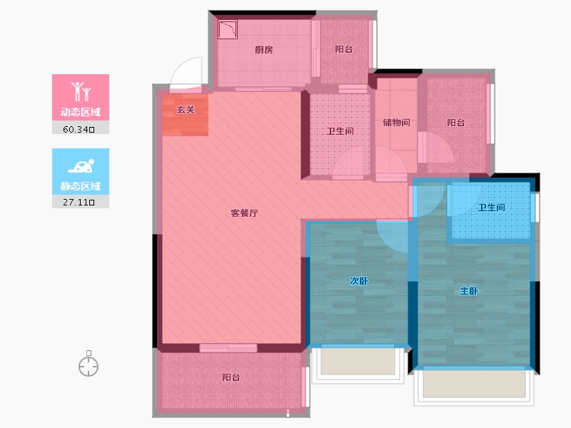 四川省-巴中市-乐湾御府-75.20-户型库-动静分区