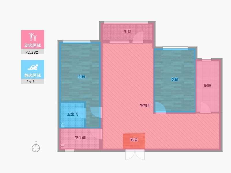 山西省-阳泉市-天峰国际新城-101.34-户型库-动静分区