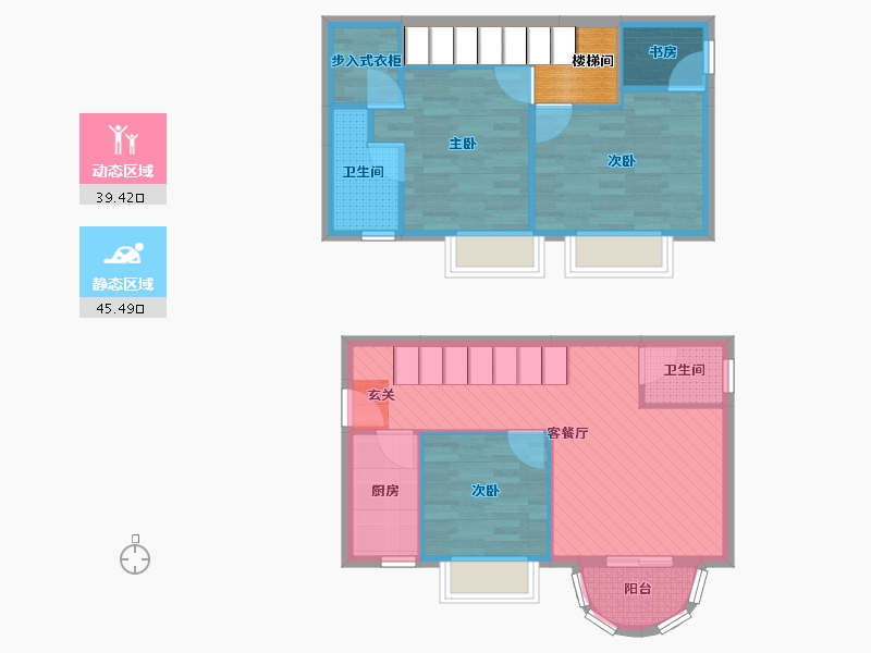 贵州省-贵阳市-腾龙湾-80.86-户型库-动静分区