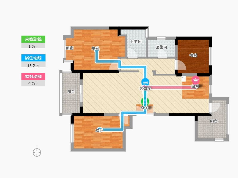 江苏省-盐城市-龙泊湾-101.56-户型库-动静线