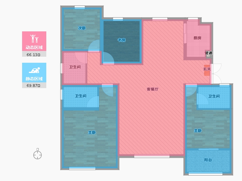 山东省-淄博市-棠悦-119.88-户型库-动静分区