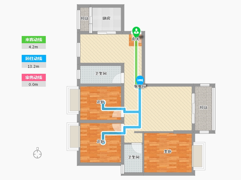 湖北省-黄冈市-翟港小区-89.11-户型库-动静线