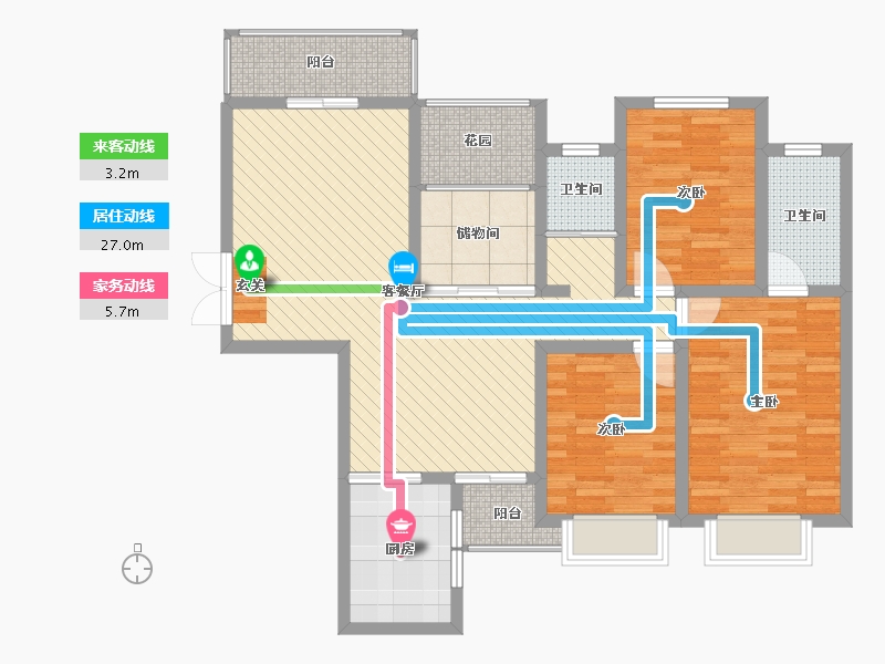 广西壮族自治区-桂林市-粤华世纪新城-101.76-户型库-动静线