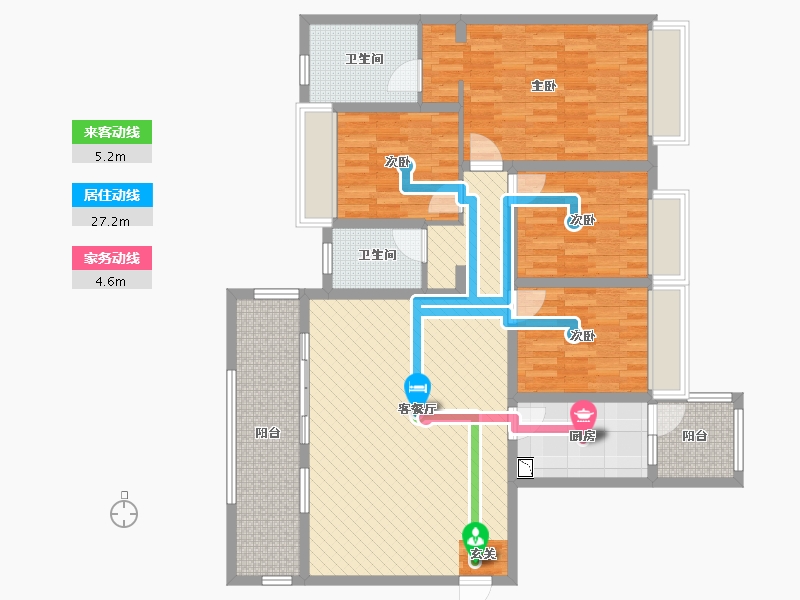 贵州省-遵义市-中建幸福城-122.30-户型库-动静线