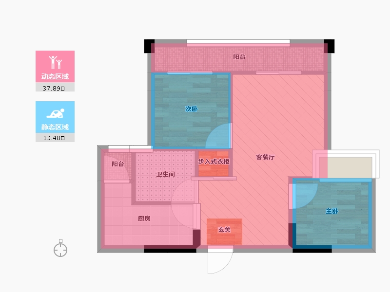 四川省-成都市-正成东区1号-44.22-户型库-动静分区