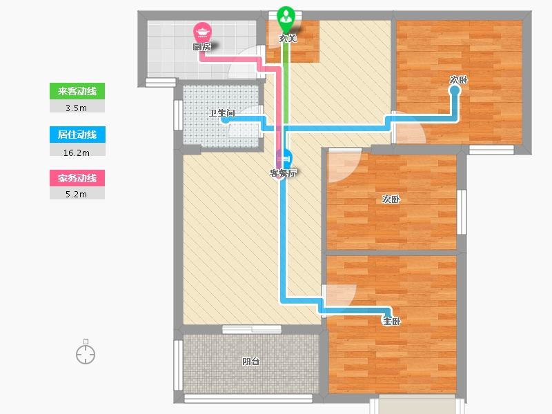 福建省-南平市-雅乐居-72.47-户型库-动静线