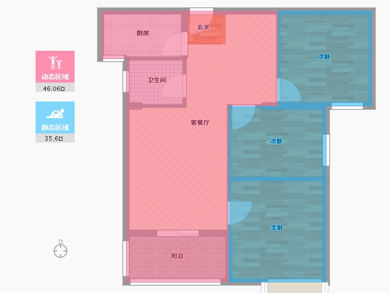 福建省-南平市-雅乐居-72.47-户型库-动静分区