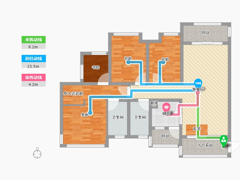 湖南省-怀化市-岳麓欧城-93.56-户型库-动静线