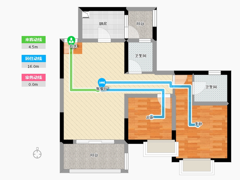 四川省-成都市-誉府仕家-72.44-户型库-动静线