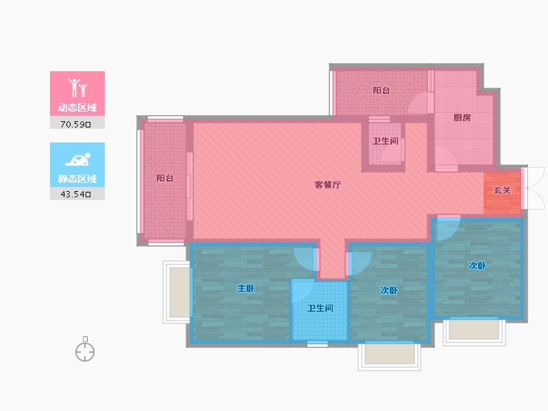 云南省-昭通市-盛世荷苑-99.41-户型库-动静分区