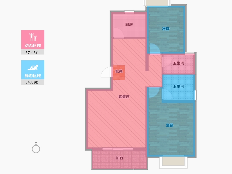 广东省-揭阳市-东寨-83.51-户型库-动静分区