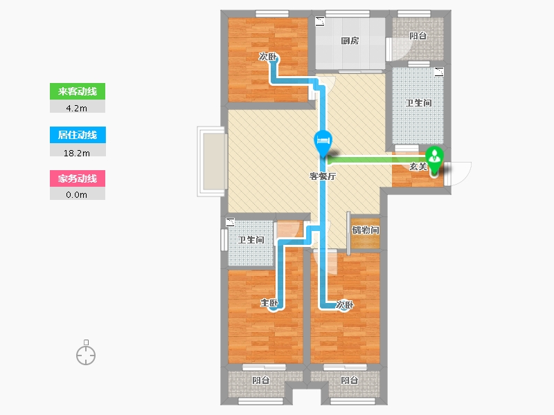 山东省-潍坊市-锦绣梨园-78.19-户型库-动静线