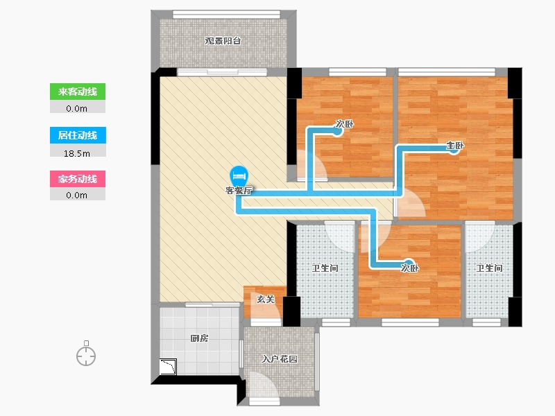 广东省-佛山市-江山一品-75.05-户型库-动静线