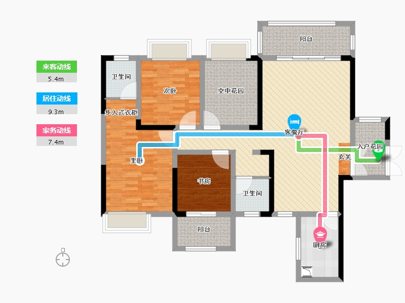 湖南省-益阳市-华莱城-112.48-户型库-动静线