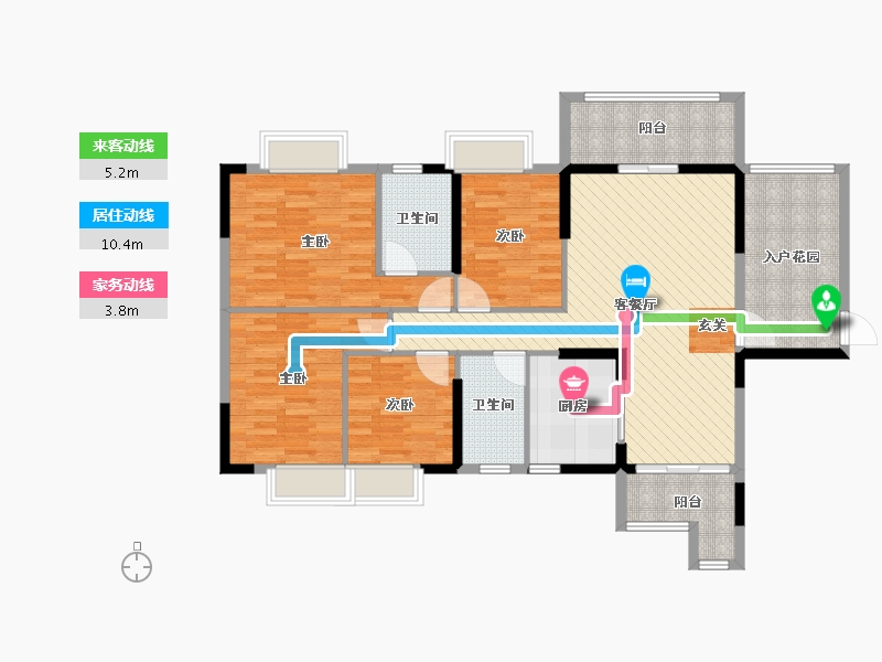 广东省-河源市-龙川花园-114.99-户型库-动静线