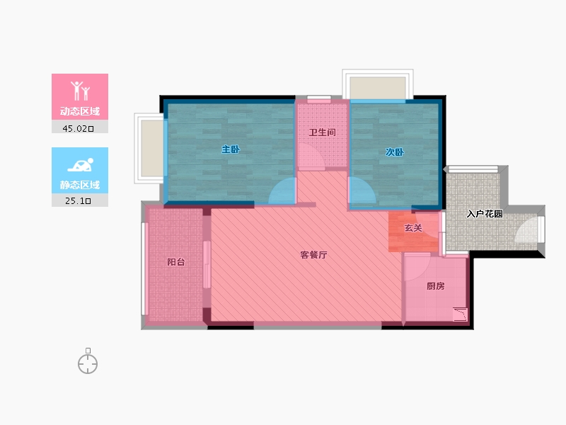 广东省-湛江市-泰汇广场-68.15-户型库-动静分区