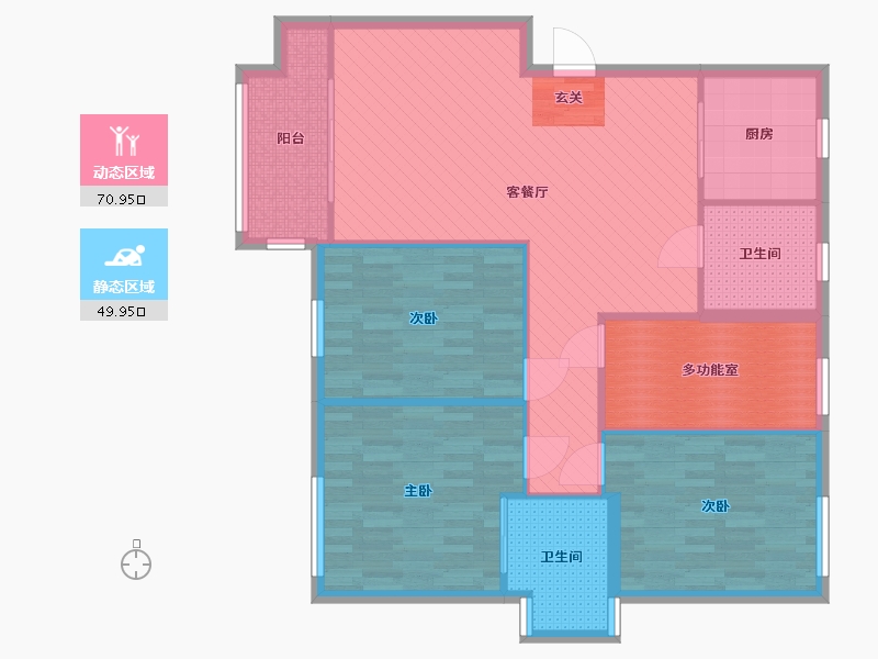 浙江省-湖州市-凤凰水岸-109.50-户型库-动静分区