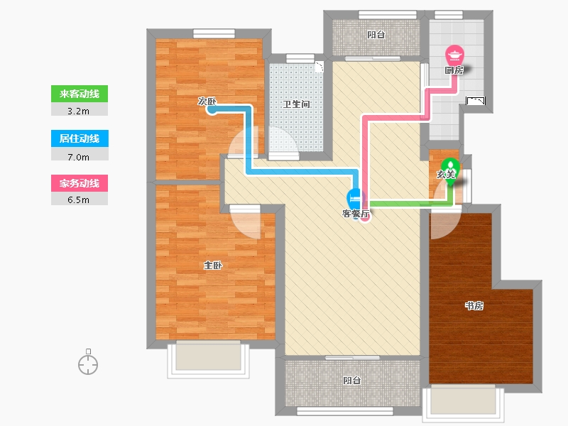 山东省-济南市-中海国际社区-82.81-户型库-动静线